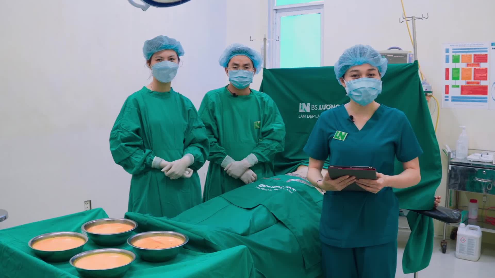 Sau gần 2 giờ hút mỡ, tạo dáng vòng eo cho trường hợp Chị Khách hàng