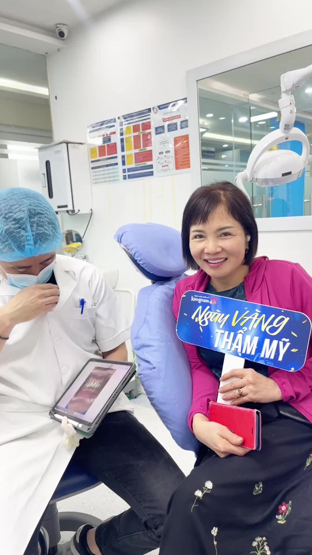 Khach hàng quá hài lòng với kết quả bọc răng sứ tại Kangnam