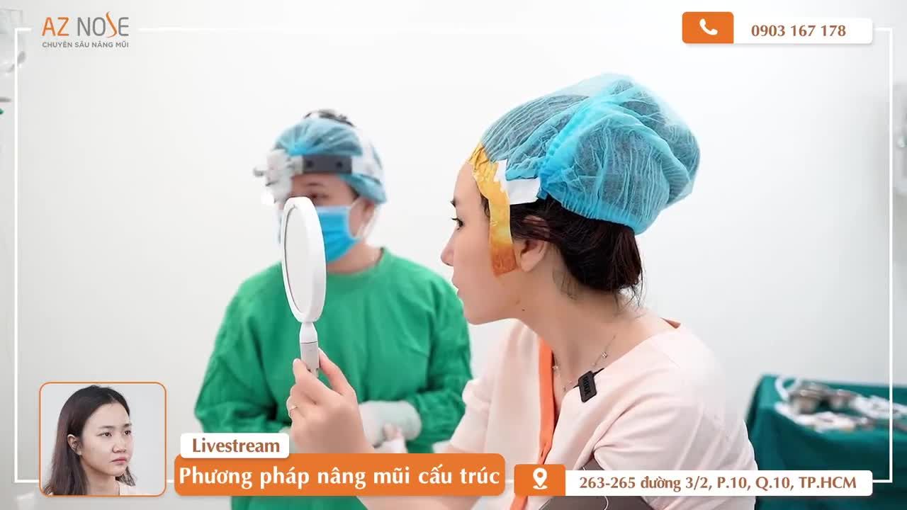 Sở hữu dáng mũi ưng ý với "đặc quyền" xem dáng mũi trước khi đóng vết khâu
