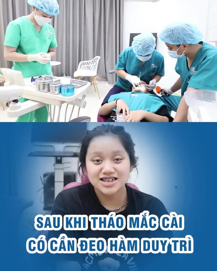 Sau khi tháo mắc cài có cần đeo hàm duy trì