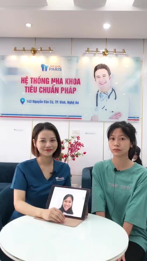 Sự thay đổi sau gần 11 tháng chỉnh nha bằng mắc cài kim loại thường tại Nha khoa Paris - Chi Nhánh Nghệ An