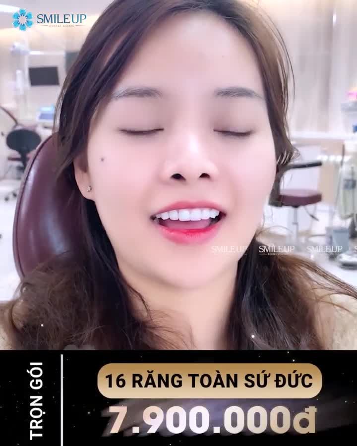TRỌN GÓI 7 TRIỆU 900 CHO 16 RĂNG TOÀN SỨ CHUẨN ĐỨC