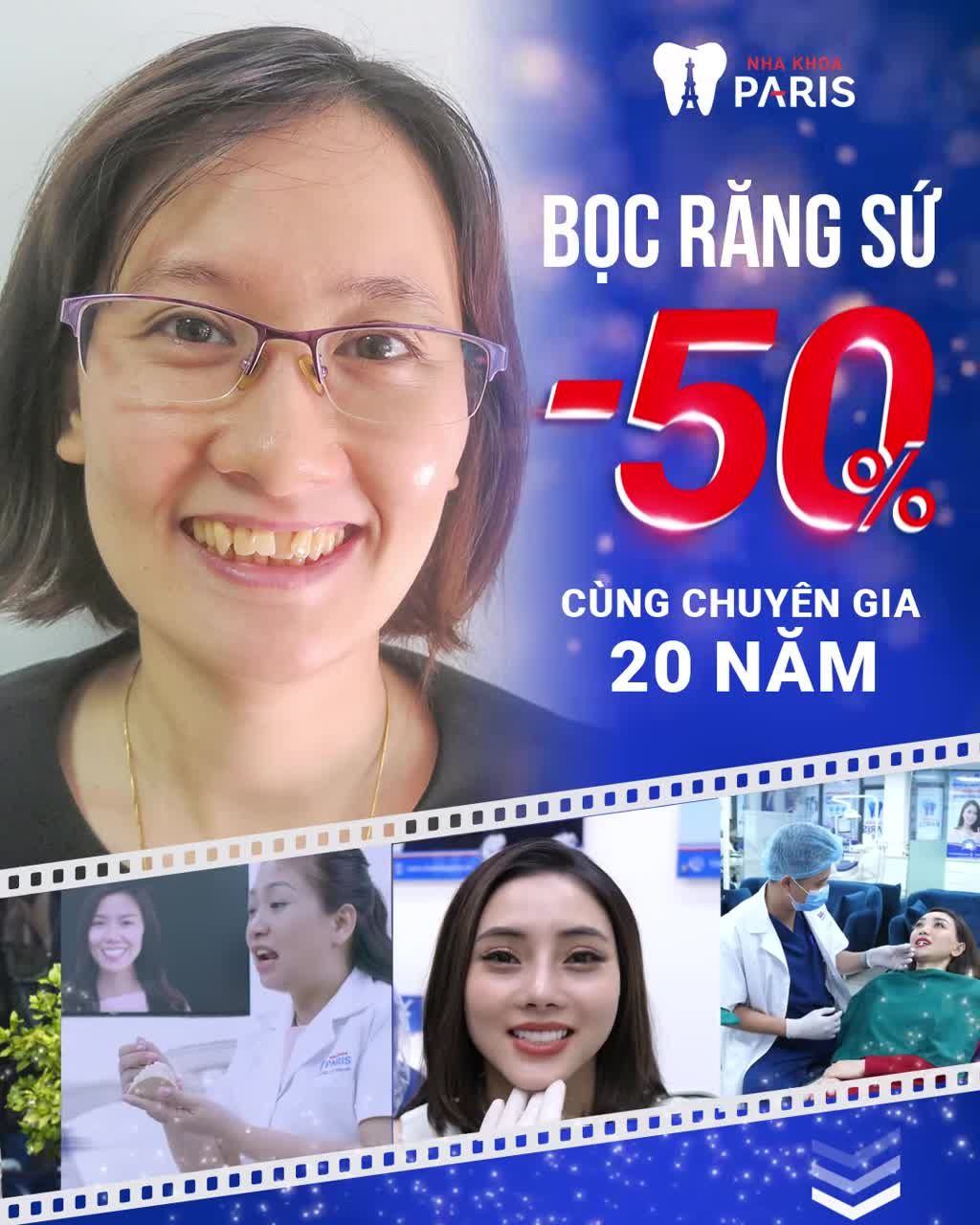Xua tan 100% Răng Nhiễm Màu Lệch Lạc