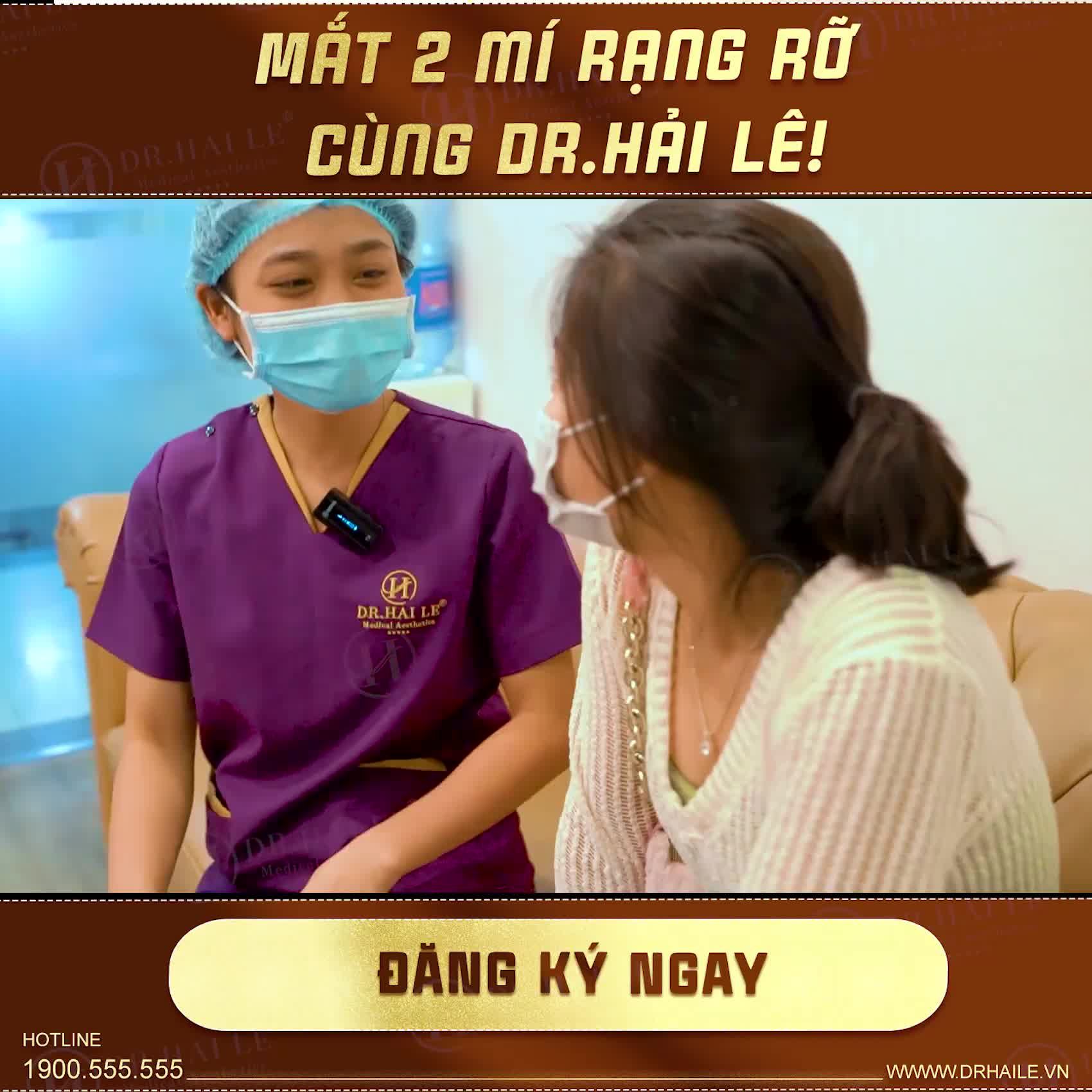 Mắt 2 mí đẹp hết ý khiến bạn thân phải "trầm trồ" - Đến Dr.Hải Lê ngay!