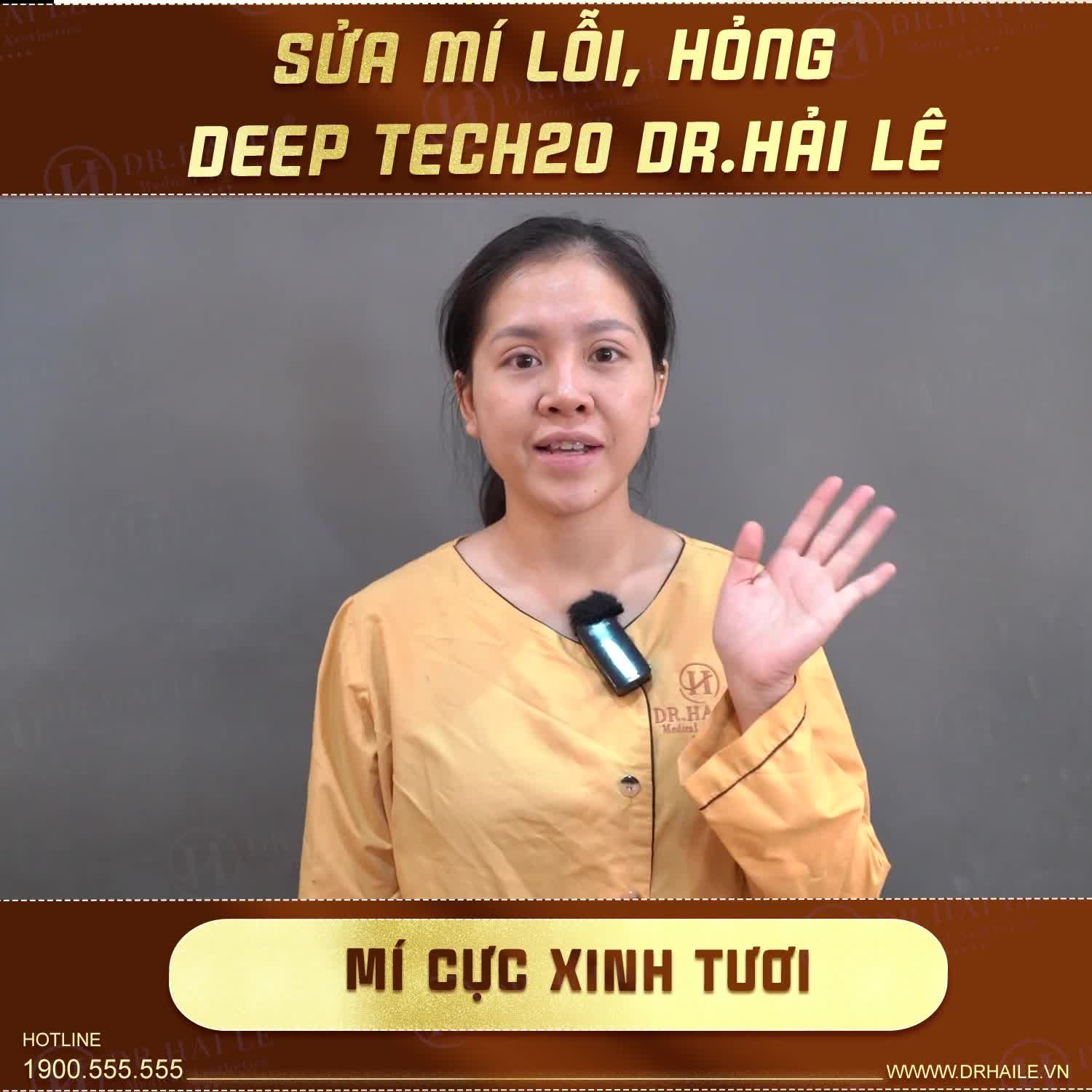 Vị khách hàng đã thực hiện cắt mí tại một cơ sở kém uy tín, kết quả là đôi mắt với nếp mí không đều nhau, khiến chị luôn tự ti khi giao tiếp và ảnh hưởng nhiều đến công việc, cuộc sống