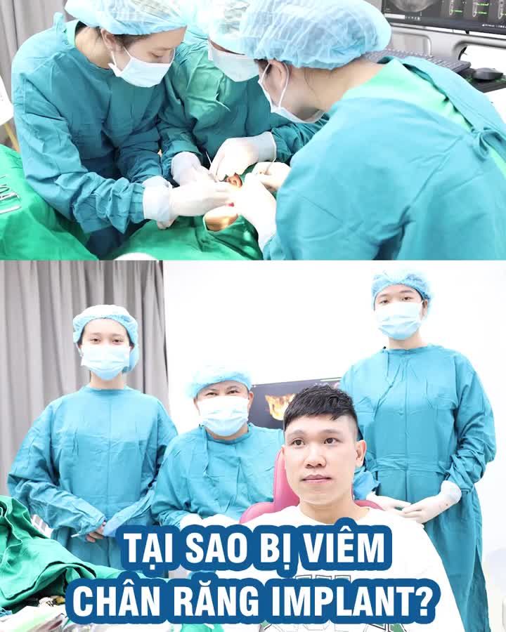 Tại sao bị viêm chân Implant?