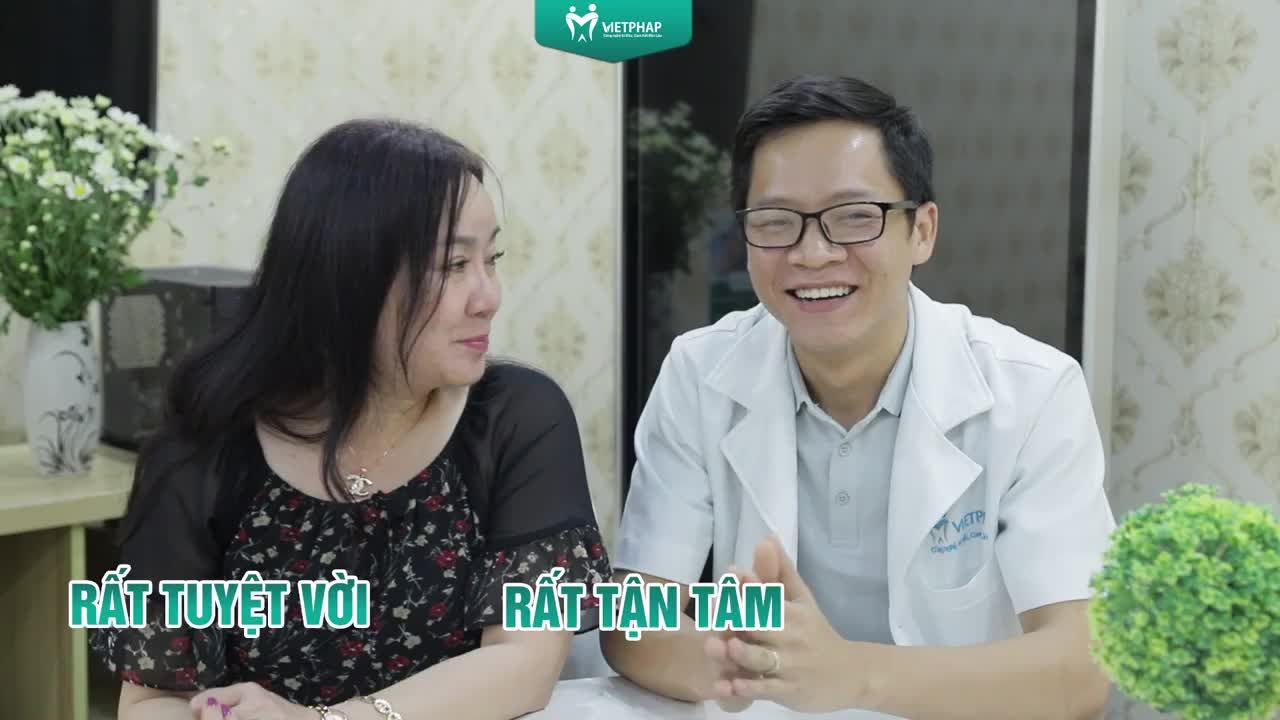 KHÁCH HÀNG THANH THỦY (VIỆT KIỀU ĐỨC) LÀM RĂNG SỨ TẠI VIỆT PHÁP