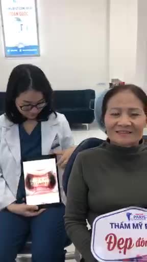 QUÁ HÀI LÒNG KHI LÀM XONG RĂNG SỨ