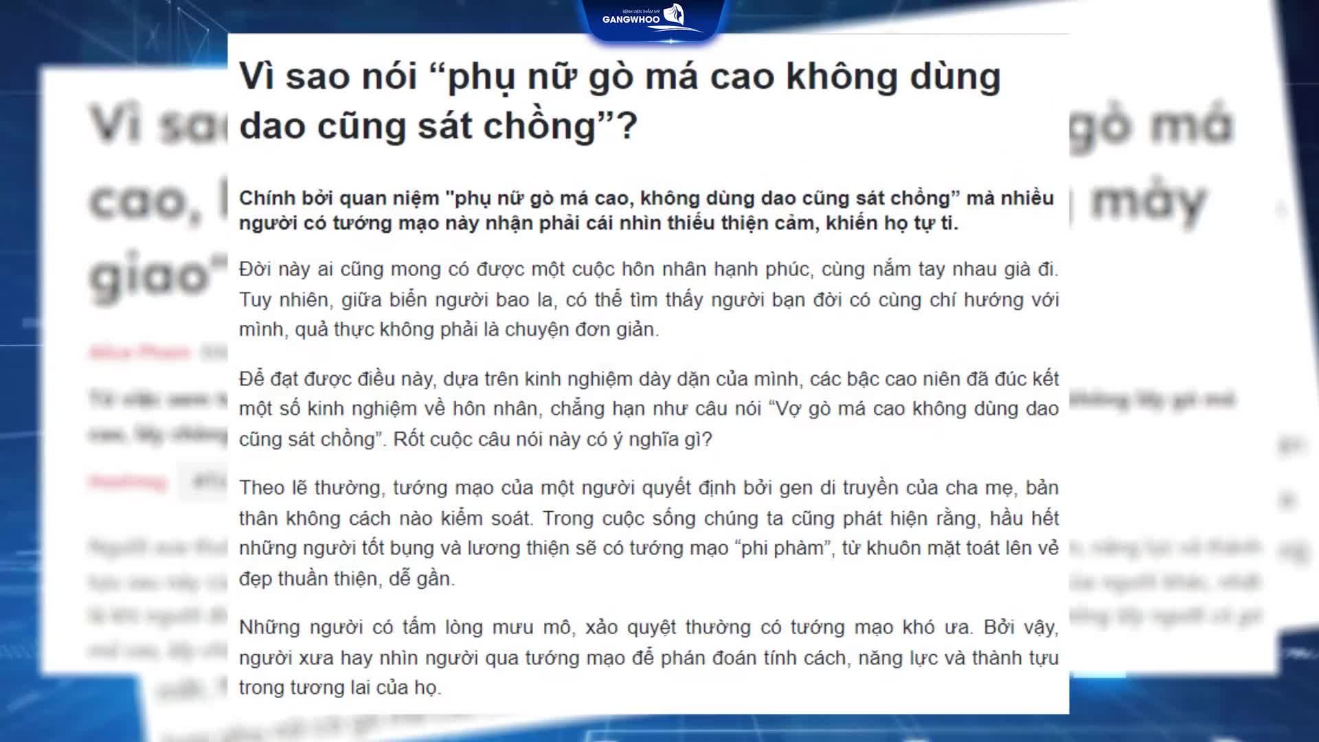 CÔNG NGHỆ HẠ XƯƠNG GÒ MÁ - HÓA GIẢI PHONG THỦY GÒ MÁ CAO