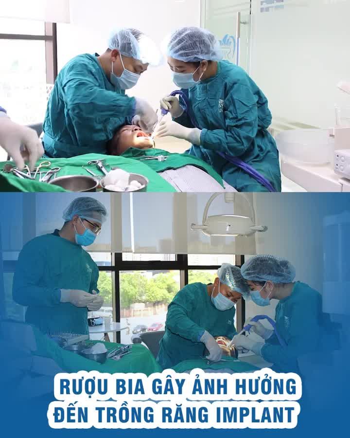 Rượu bia gây ảnh hưởng đến trồng răng Implant như thế nào?