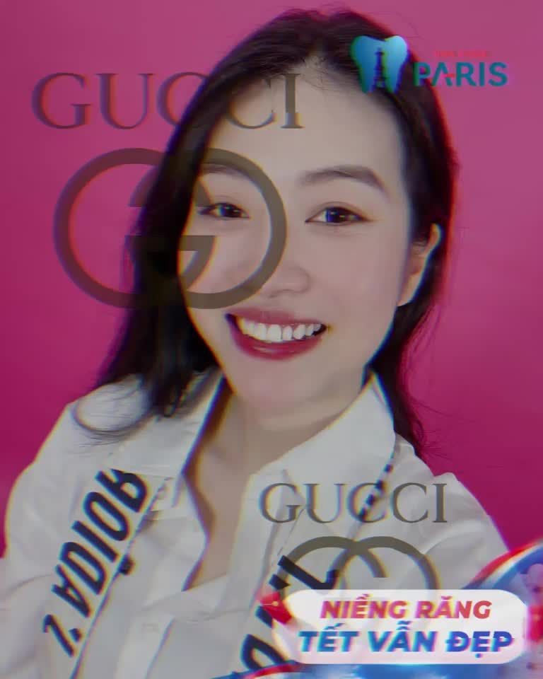 Song Louis Vuitton phiên bản Niềng Răng cùng khách hàng tại nha khoa Paris