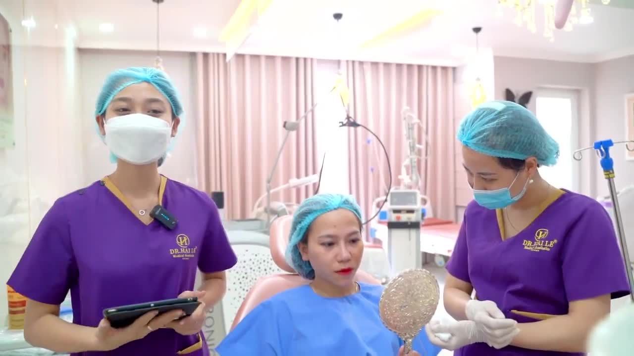 Cận Tết chị em đi làm đẹp như trẩy hội Cả nhà cùng theo dõi ca tạo hình thon gọn hàm đẹp ngay sau 5 phút thực hiện sẽ như thế nào nhé