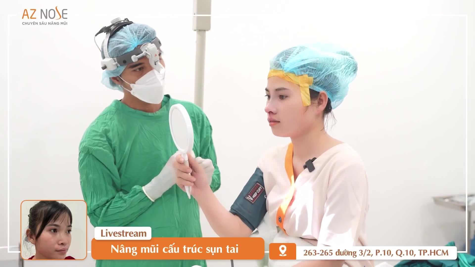 Khuôn mặt có gò má c.ao thay đổi thế nào sau nâng mũi?