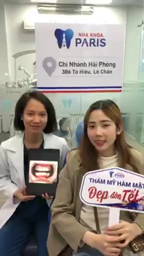 Biến đổi mỹ nhân chỉ sau 04 ngày bằng phương pháp phục hình thẩm mỹ  tại nha khoa Paris Hải Phòng