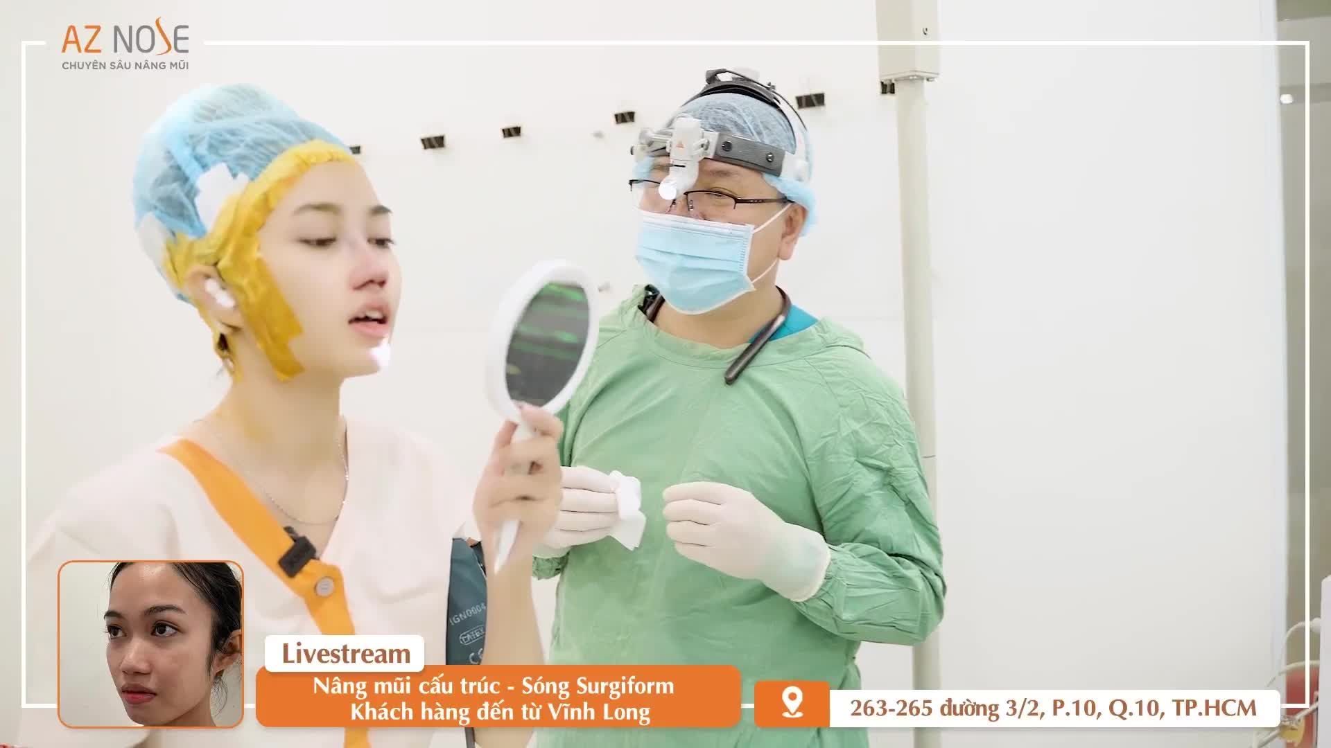 Sở hữu dáng mũi Sline cao vừa sau ca nâng mũi cấu trúc sụn tai