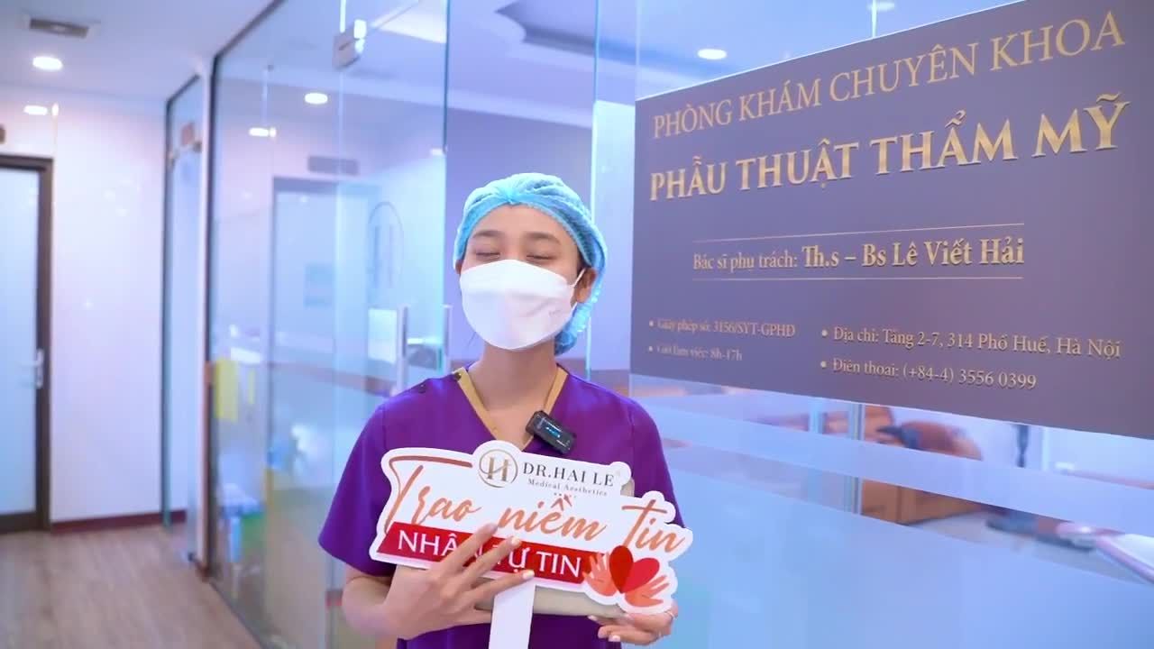 Đôi mắt hỏa trẻ xinh rạng rỡ sau 1h thực hiện thẩm mỹ mắt tại Dr.Hải Lê