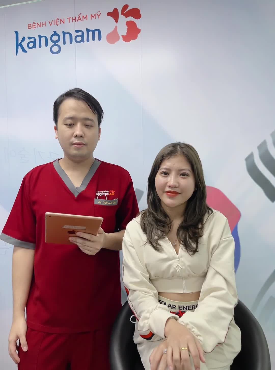 8 năm tìm hiểu và lựa chọn để thực hiện thẩm mỹ mắt! Và chị khách hàng Việt Kiều Mỹ đã lựa chọn Kangnam!