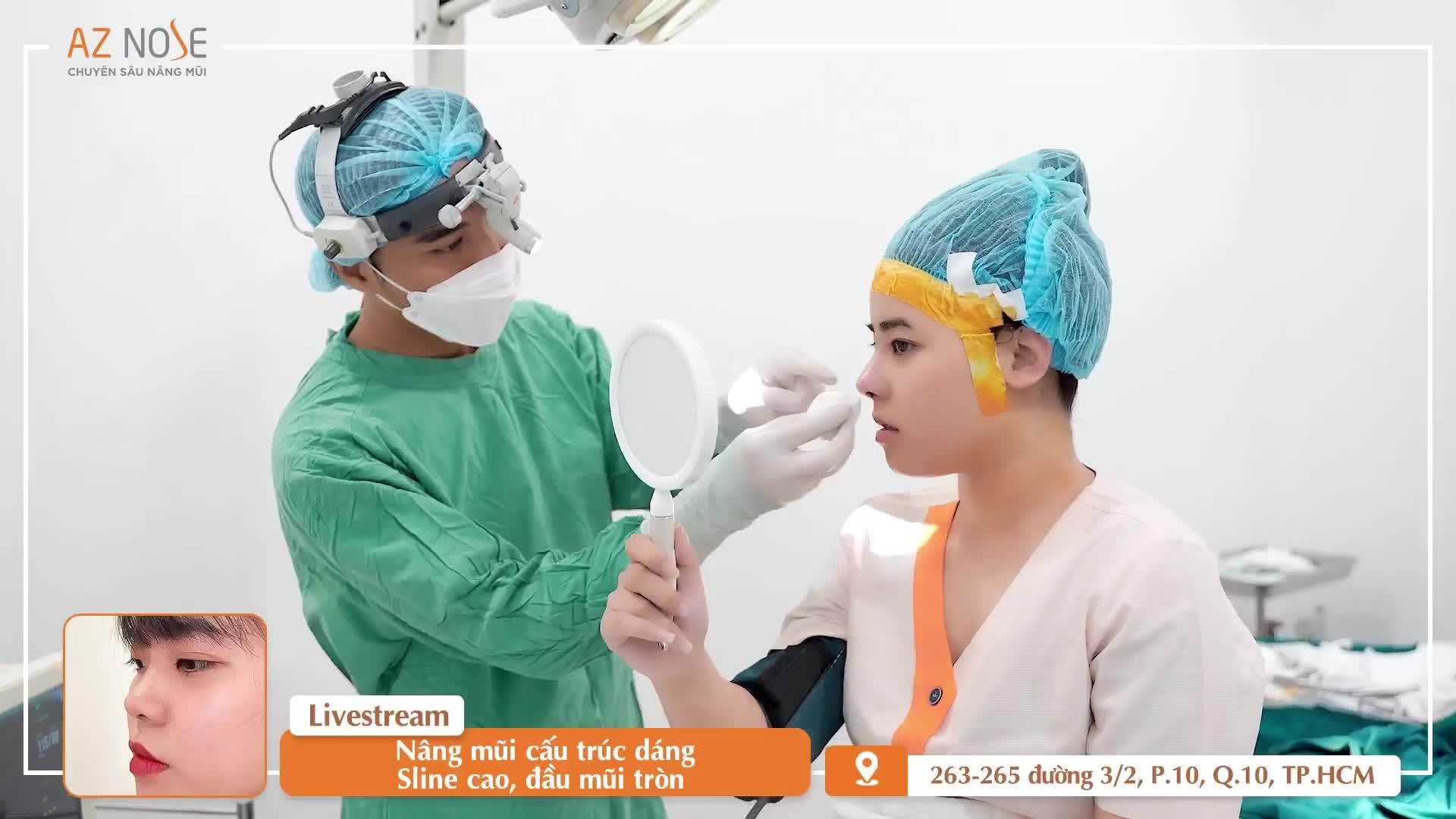 Dáng mũi Sline cao cho khách hàng thích sự sắc nét