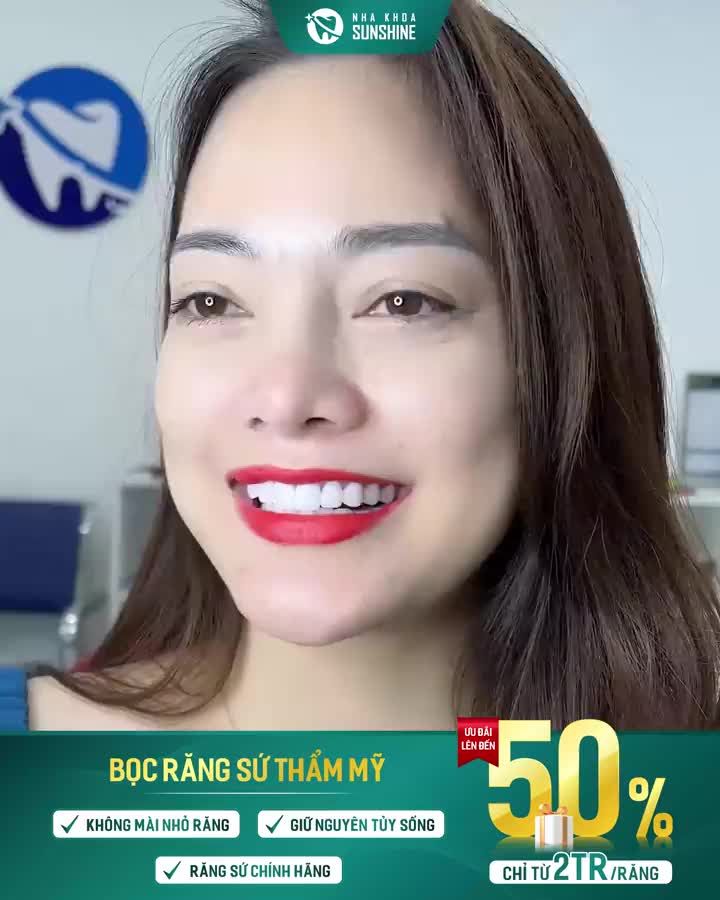 Nha khoa Thẩm mỹ Sunshine, nhắn tin để trở thành 1 trong 15 người may mắn nhất năm.