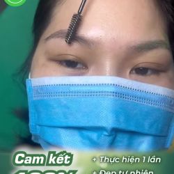Cấy lông mày sau 6 tháng, không phun xăm không điêu khắc
