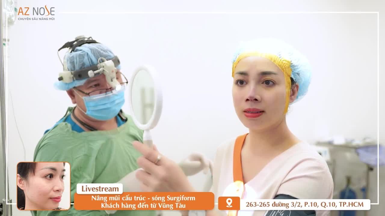 Khách hàng 8X thay đổi diện mạo với dáng mũi Sline cao vừa