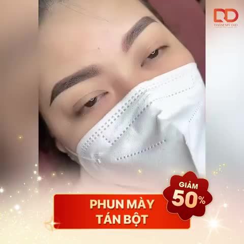 Phun mày tán bột, đẹp từ dáng tới màu mực phun.