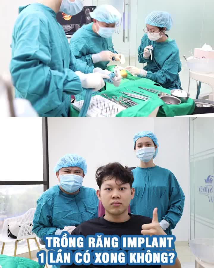 Trồng răng Implant 1 lần có xong không?