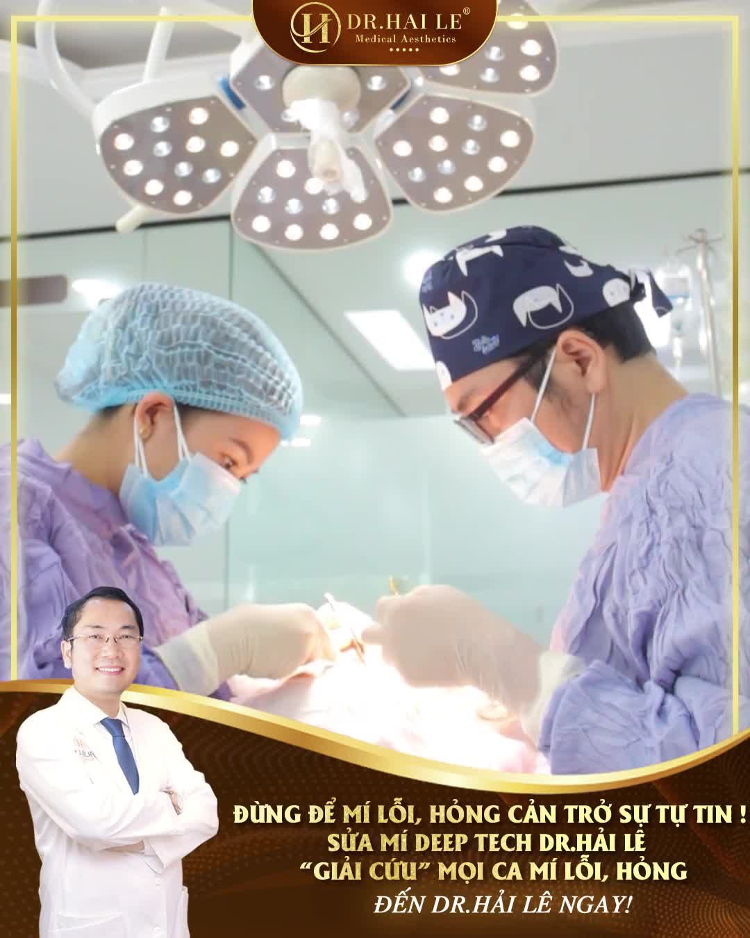 “Chị rất hài lòng!”  Đây chính là cảm nhận của vị khách hàng sau khi thực hiện sửa mí lỗi, hỏng tại Dr.Hải Lê!