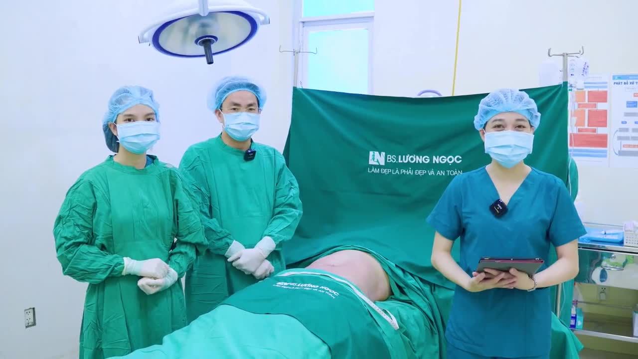 Hoàn thành ca thực hiện giảm mỡ cho trường hợp Chị Khách hàng