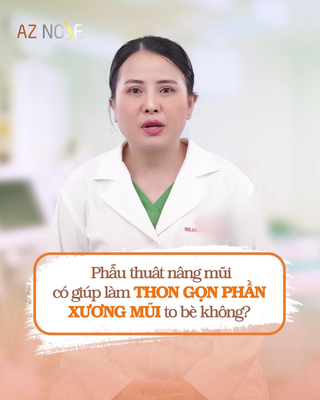 Nâng mũi có giúp xương mũi thon gọn hơn không