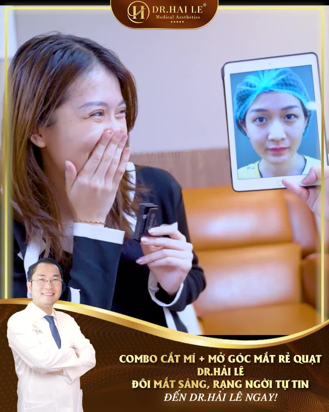 Sau 7 NGÀY cắt mí tại Dr.Hải Lê, vị khách hàng đã thấy bản thân "hơi xa lạ chút!"