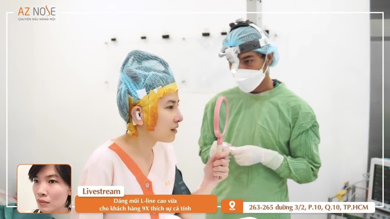 Khắc phục tình trạng mũi ng.ắn h.ếch cho khách hàng 9X