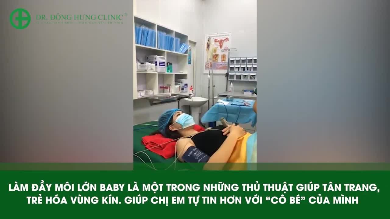 DỊC VỤ LÀM ĐẦY MÔI LỚN BABY TẠI ĐÔNG HƯNG Clinic