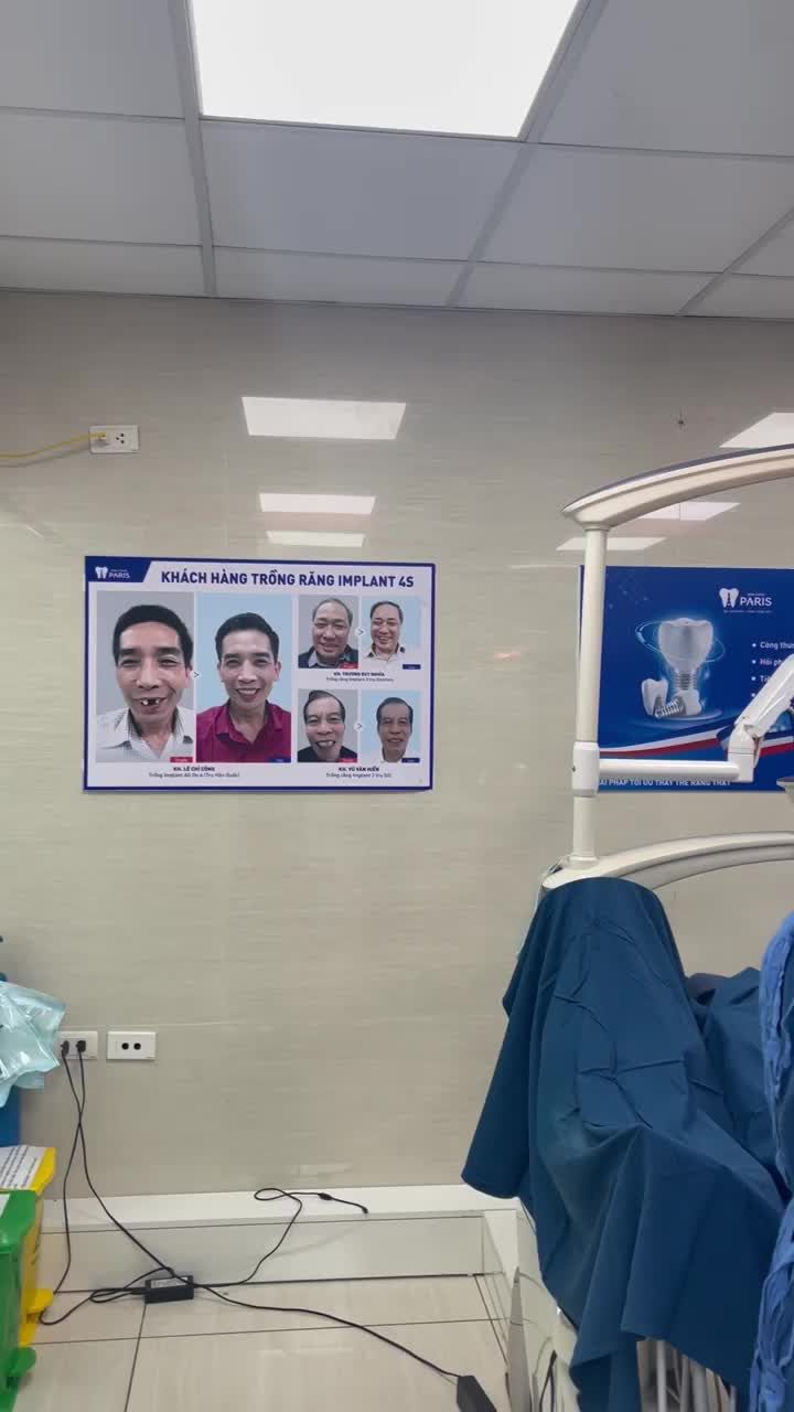 Ca cấy ghép IPL trụ Dentium Hàn Quốc của khác hàng Trần Đình Hiếu được thực hiện bởi bác sĩ Nguyễn Hải Nam tại nha khoa Paris chi nhánh 110-112 Bà Triệu