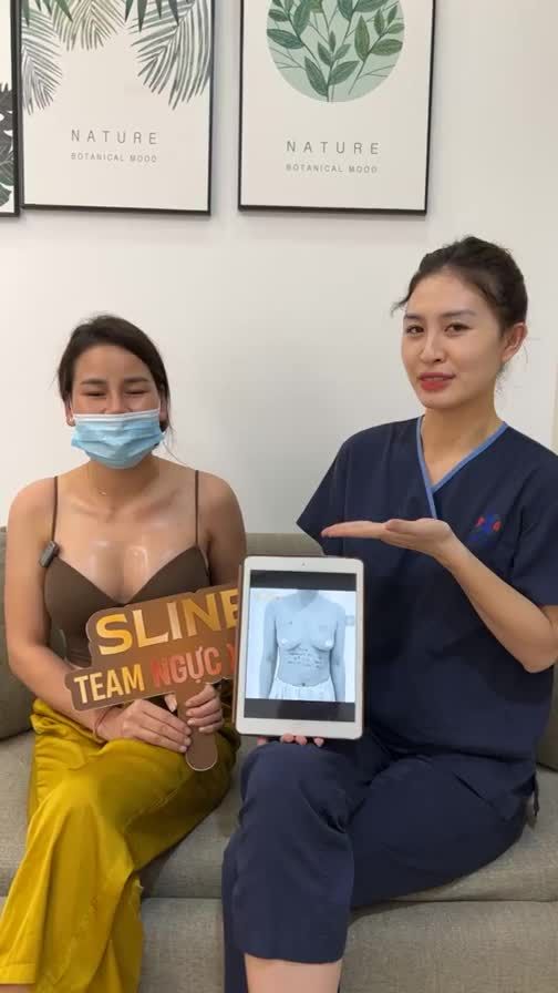 khách hàng đã từng tiêm filler vào vòng 1 và đã tìm đến gặp Ekip Sline để được xử lý và đặt túi nâng cấp vòng 1