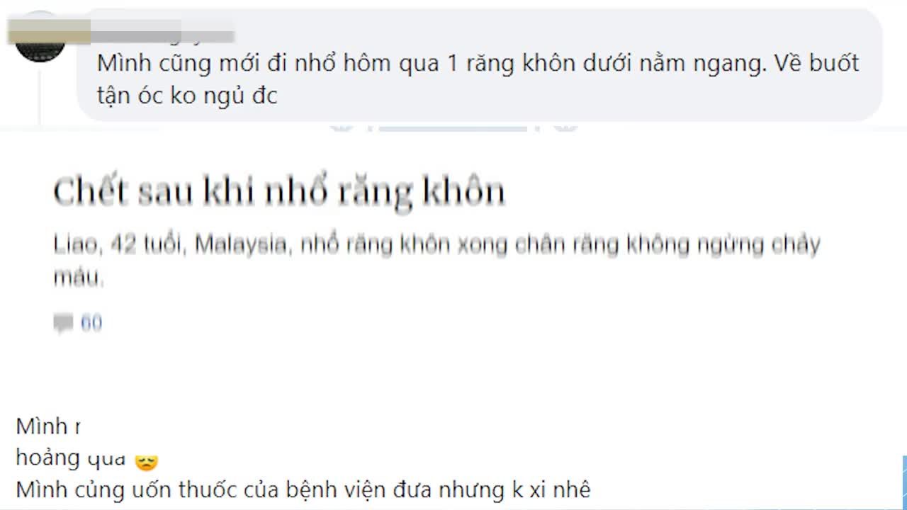Địa chỉ nhổ răng khôn và cái kết!