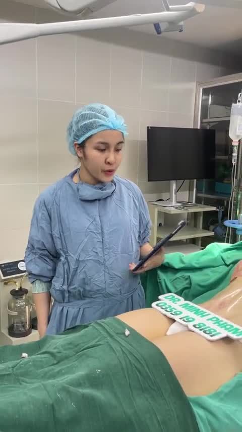 Ca combo Treo sa trễ + Hút mỡ tạo hình thành bụng vừa được thực hiện bởi ekip Dr. Minh Phạm
