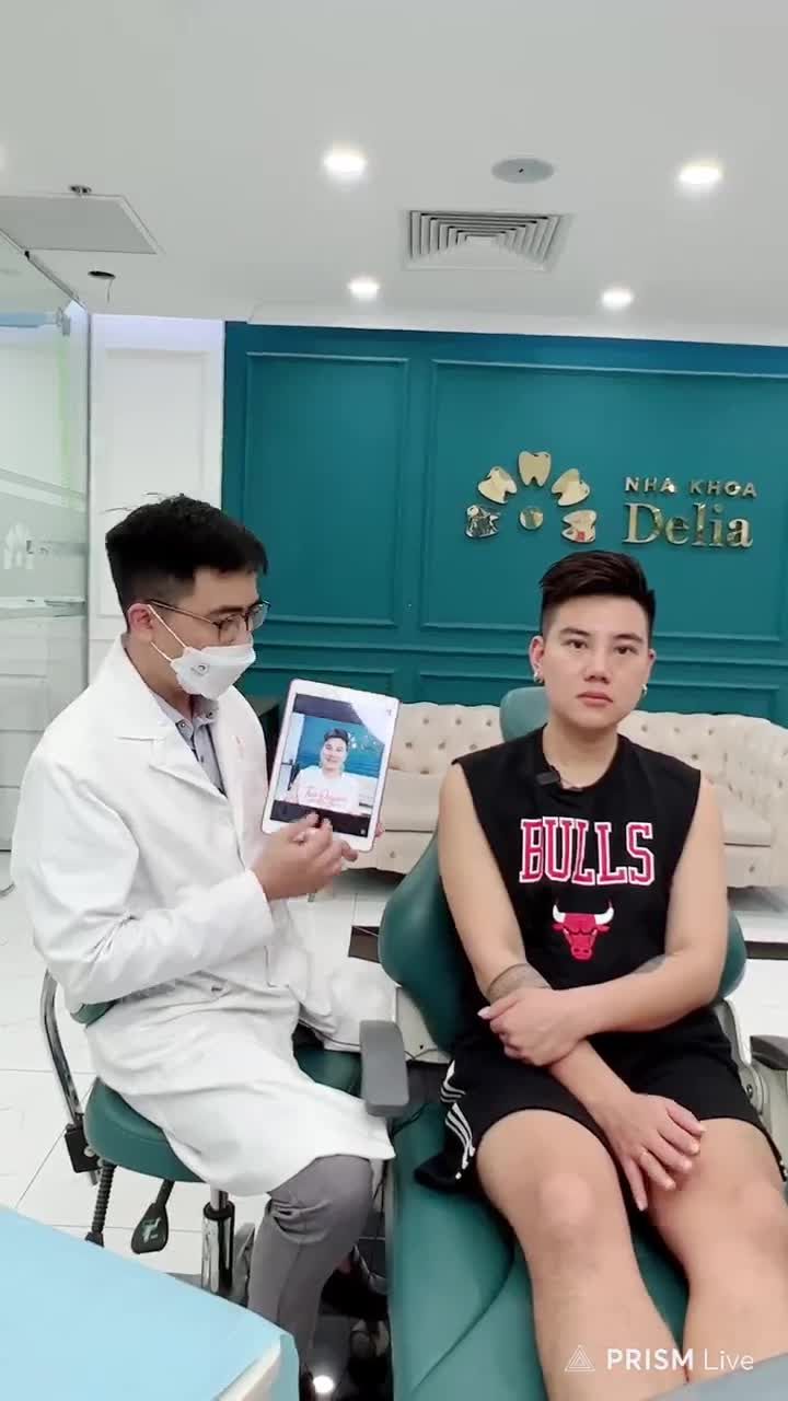 "Lắp răng sứ xong mình đi ăn lẩu, ăn nóng lạnh bình thường không gặp vấn đề gì hết. Hàm răng trắng sáng mình cười tự tin hơn khi giao tiếp với mọi người"