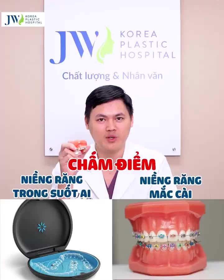 CHẤM ĐIỂM: Niềng răng trong suốt AI và Niềng răng mắc cài truyền thống TỈ SỐ sẽ như thế nào nhé?