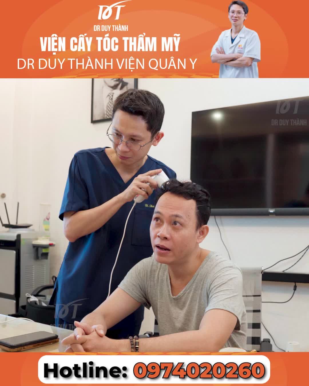 Toàn cảnh cấy tóc tại Dr Duy Thành của chuyên gia makeup Andy Phan