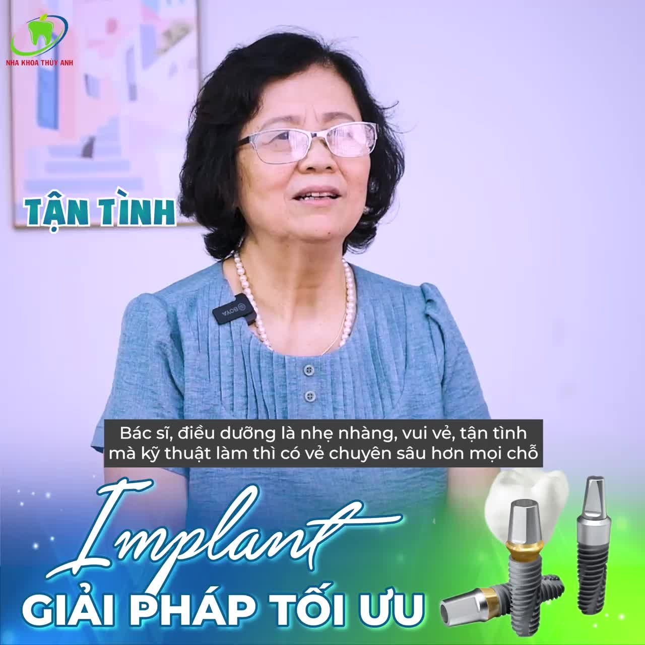 AN TÂM KHI TRỒNG RĂNG IMPLANT TẠI NHA KHOA THÙY ANH