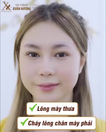 Phát hiện tiktoker Chi bé tới VTM Xuân Hương sửa lại chân mày hỏng