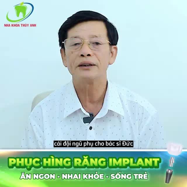 TRỒNG RĂNG HƠN CHỤC NĂM VẪN ĂN NHAI TỐT