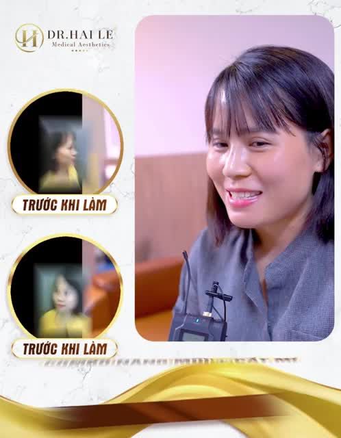U là trời! hôm gặp bạn ấy sau 10 ngày cắt chỉ thật sự Bác sĩ Hải Lê đã tưởng là một người khác, nhìn ảnh trước sau không liên quan gì tới nhau phải không cả nhà