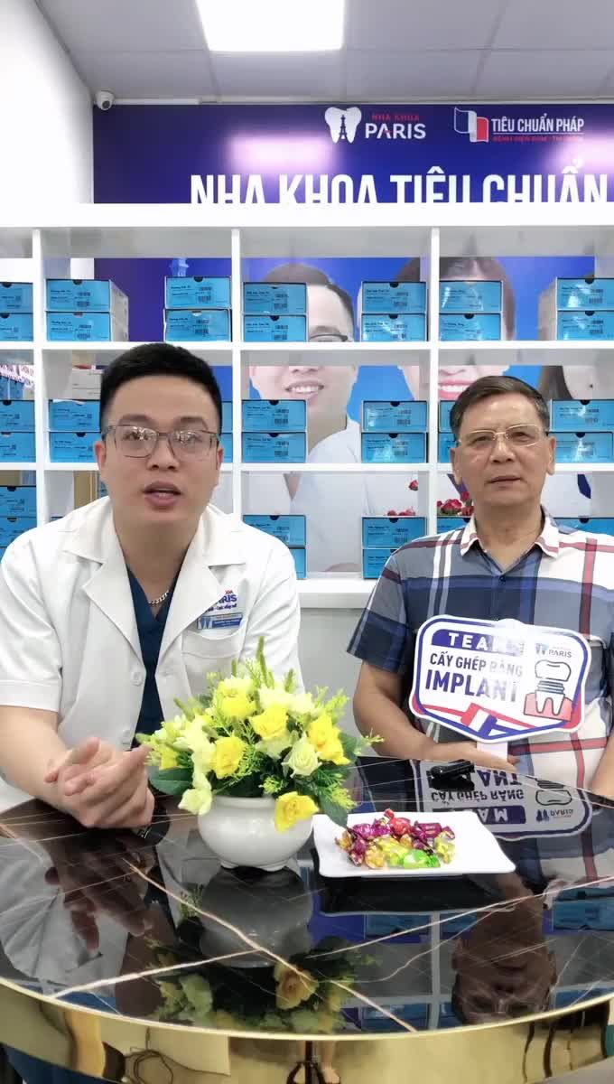 Cảm nhận của khách hàng sau khi cấy ghép 2 trụ implant tại nha khoa Paris Quảng Ninh