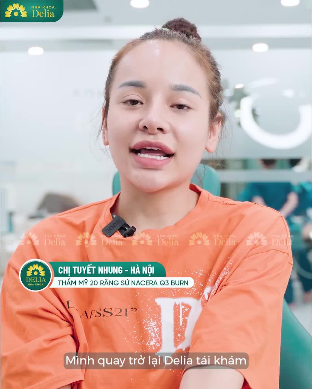 Chị Tuyết Nhung chia sẻ trong kì tái khám 1.5 năm thẩm mỹ răng sứ: