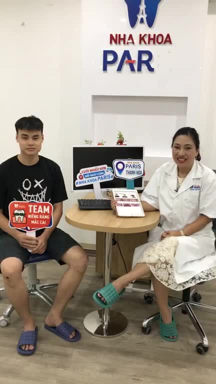 Chia sẻ của bạn: Hồ Đức Anh Quân, 16 tuổi  Khách hàng chỉnh nha tại Nha Khoa Paris Thanh Hoá.