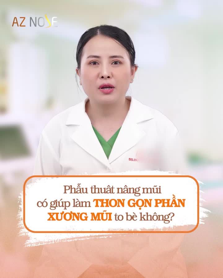 Xương mũi t.o b.è có thon gọn sau phẫu thuật nâng mũi không?