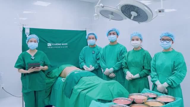 Những hình ảnh, những lời chia sẻ từ Ekip Bác sĩ Lương Ngọc sau khi hoàn thành ca hút mỡ tạo dáng thẩm mỹ của trường hợp khách hàng hôm nay 