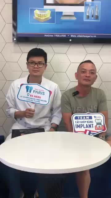 Cảm nhận KH sau khi cắm 2 trụ Implant Dentium Hàn Quốc.